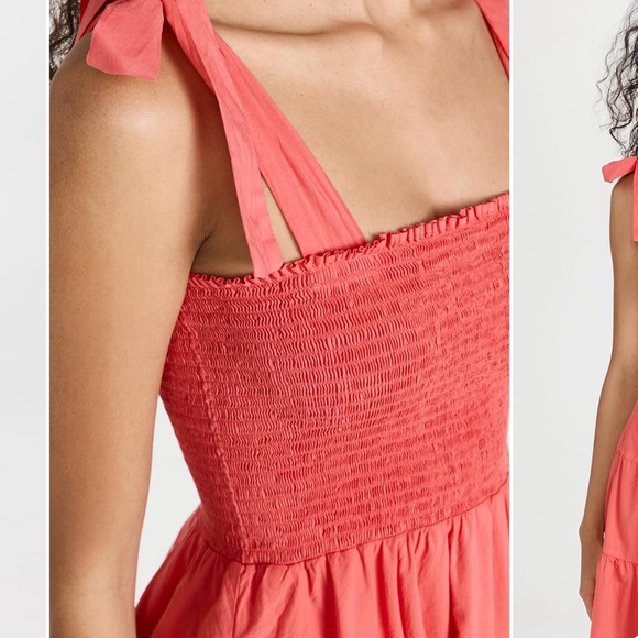 Xirena Cotton Tie Shoulder Lori Dress “Pop” XS - Picture 10 of 16